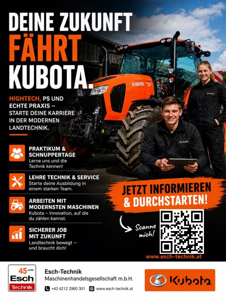 Deine Zukunft fährt Kubota