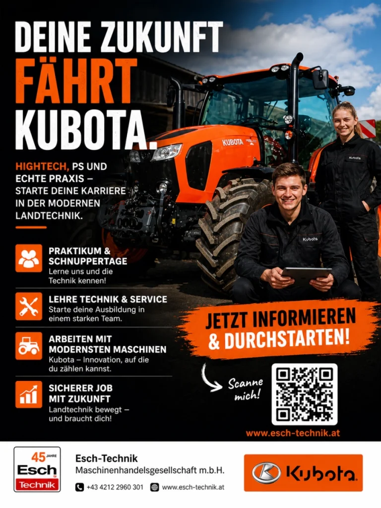 Deine Zukunft fährt Kubota
