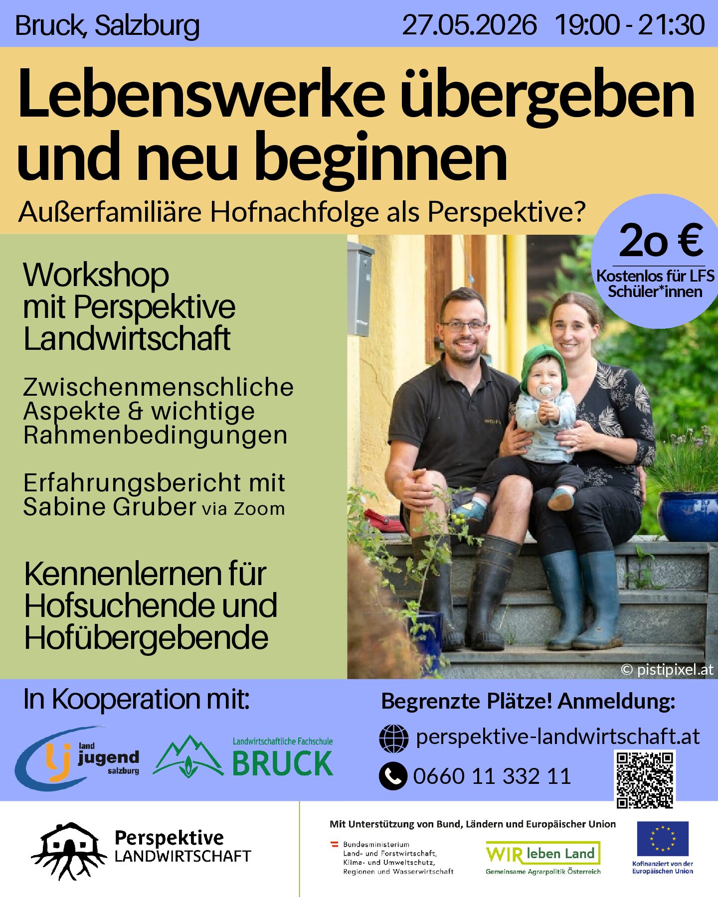 Lebenswerke übergeben und neu beginnen – Außerfamiliäre Hofnachfolge als Perspektive?