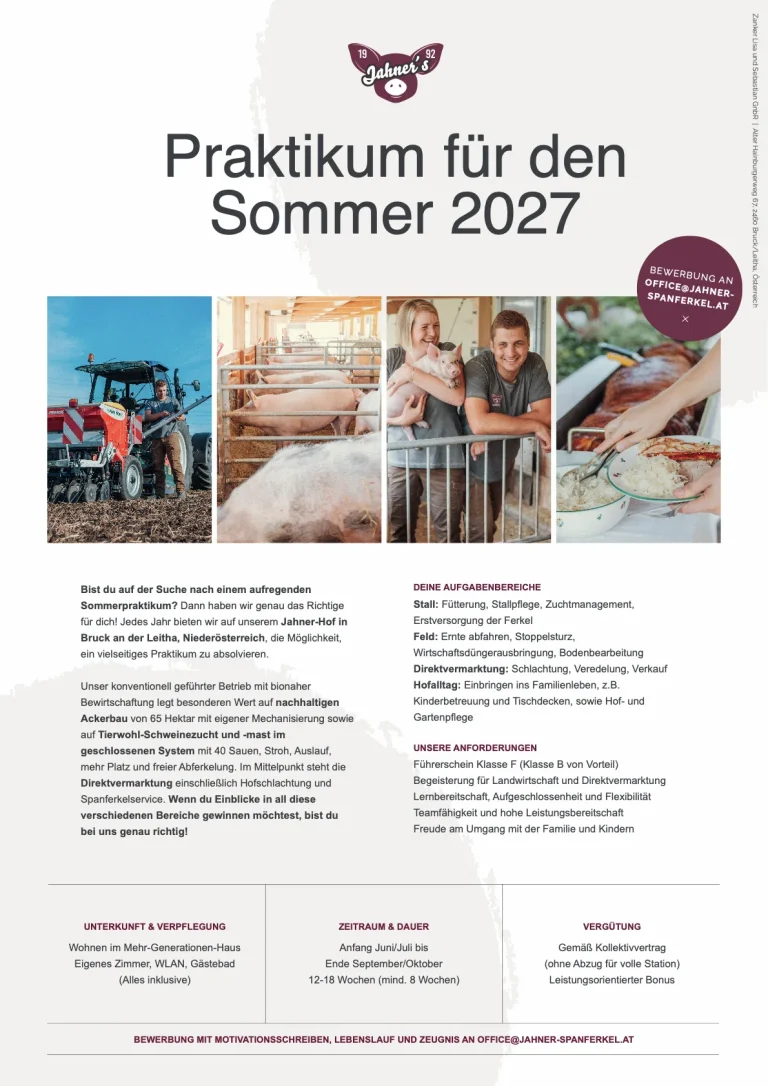 Praktikumsplatz Landwirtschaft Sommer 2027 – Foto 1 von 1