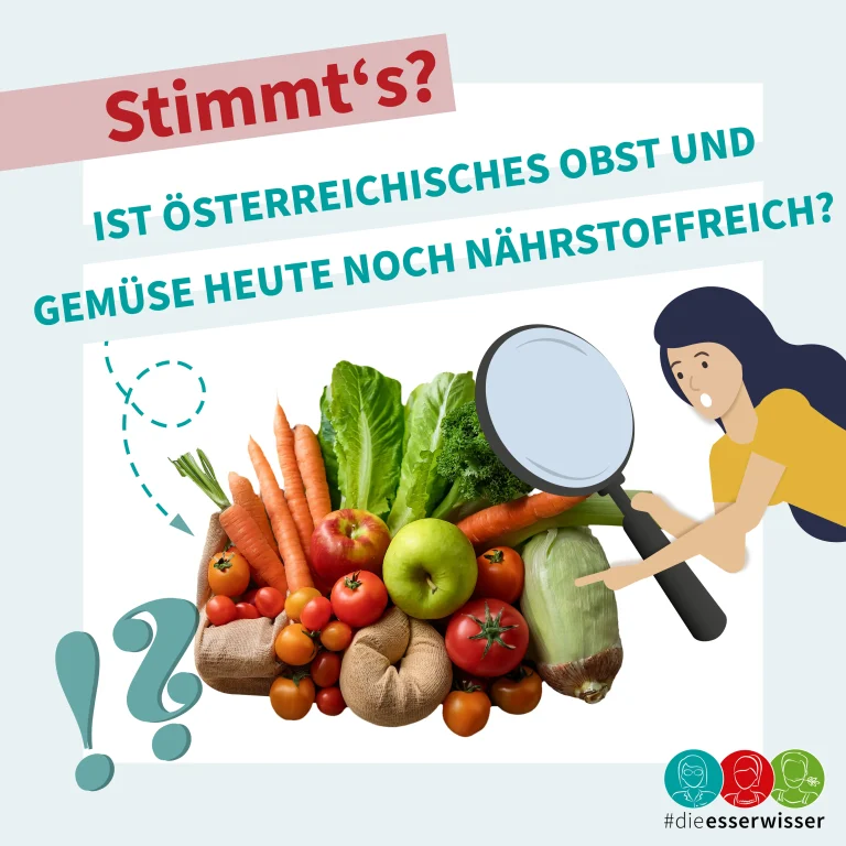 STIMMT’S? Ist österreichisches Obst und Gemüse heute noch nährstoffreich?